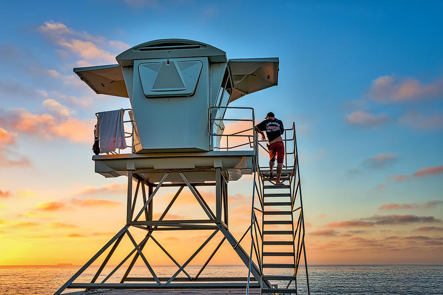 Keeping Watch - La Jolla Lifeguard Photograph Photograph by Duane Miller