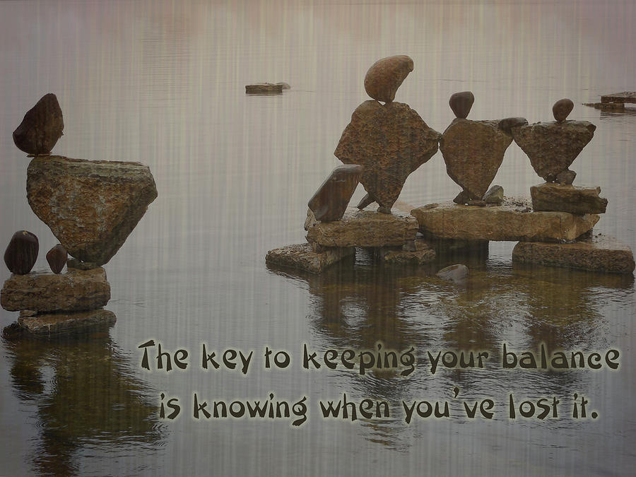 Keeping Your Balance Digital Art by Leslie Montgomery