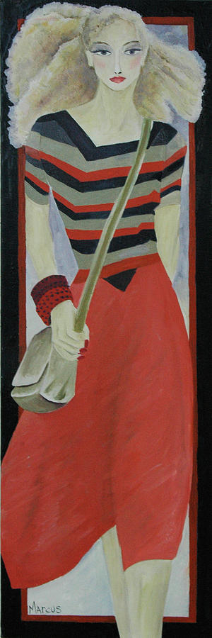 Female Painting - Keesha by Leslie Marcus Female Painting - Keesha by Leslie Marcus