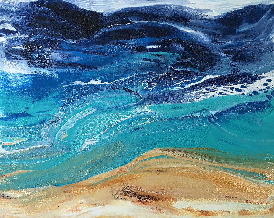 Ebb Tide Painting by Linda Kegley