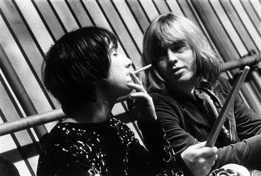 The Rolling Stones Photograph - Keith Moon Brian Jones 1968 by Chris Walter