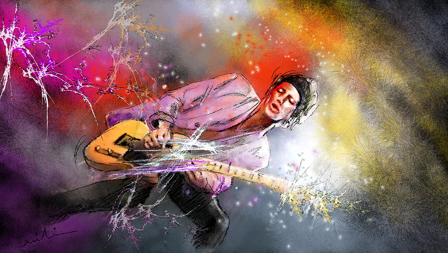 Keith Richards 02 Painting by Miki De Goodaboom