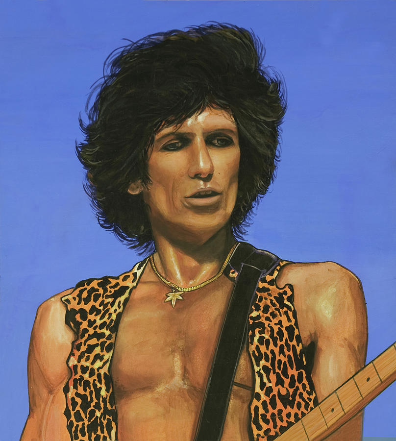 Keith Richards Painting By Michael Jager