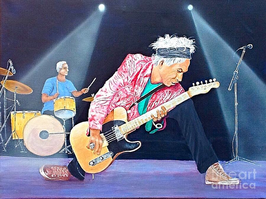 Keith Richards with Charlie Watts by Robert Monk Keith Richards with Charlie Watts by Robert Monk
