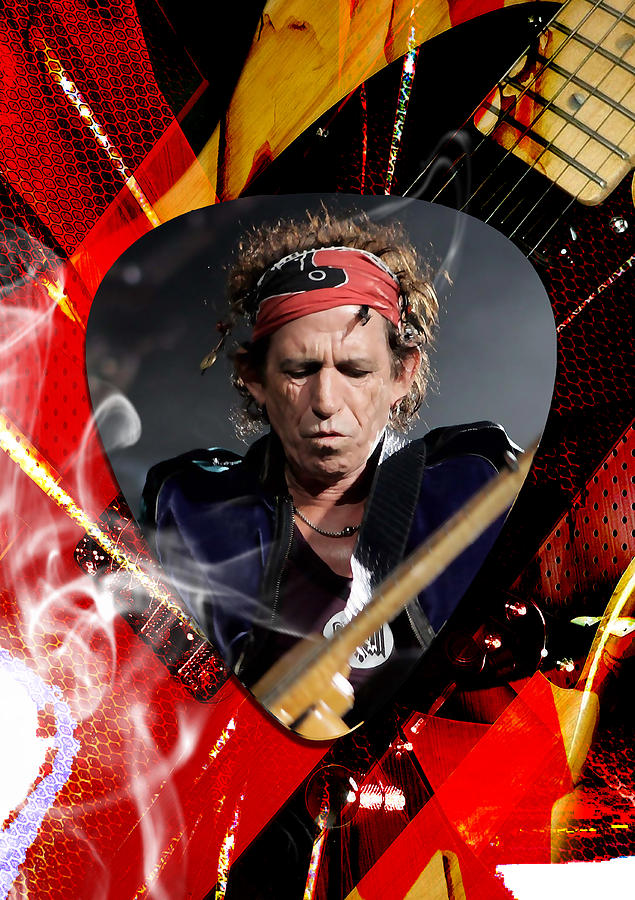 Keith Richards The Rolling Stones Art Mixed Media by Marvin Blaine