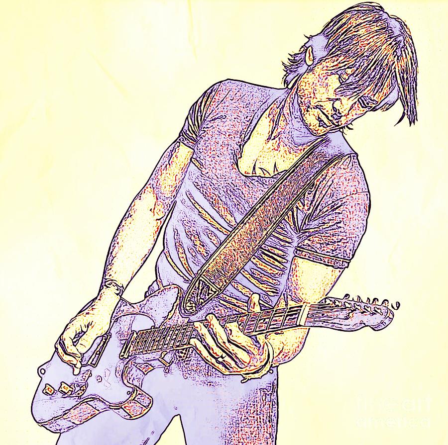 Keith Photograph - Keith Urban Sketch by JohnMalone Keith Photograph - Keith Urban Sketch by JohnMalone