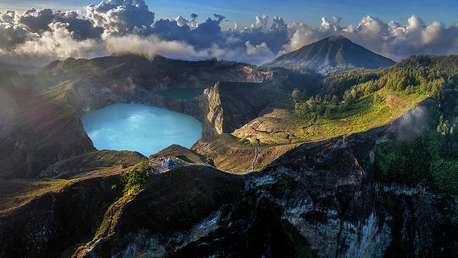 Kelimutu volcano panoramic view Photograph by Pradeep Raja PRINTS