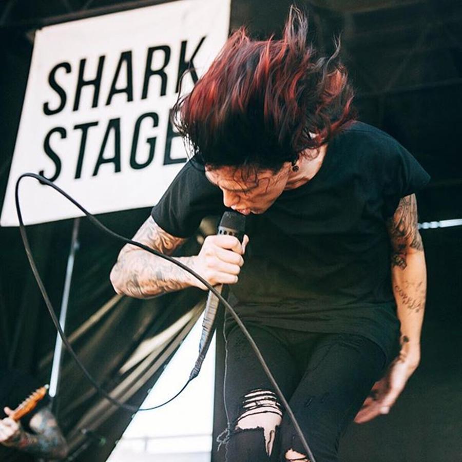 Warpedtour Photograph - @kellinquinn Of @swstheband Rocking Out by Grizzlee Martin