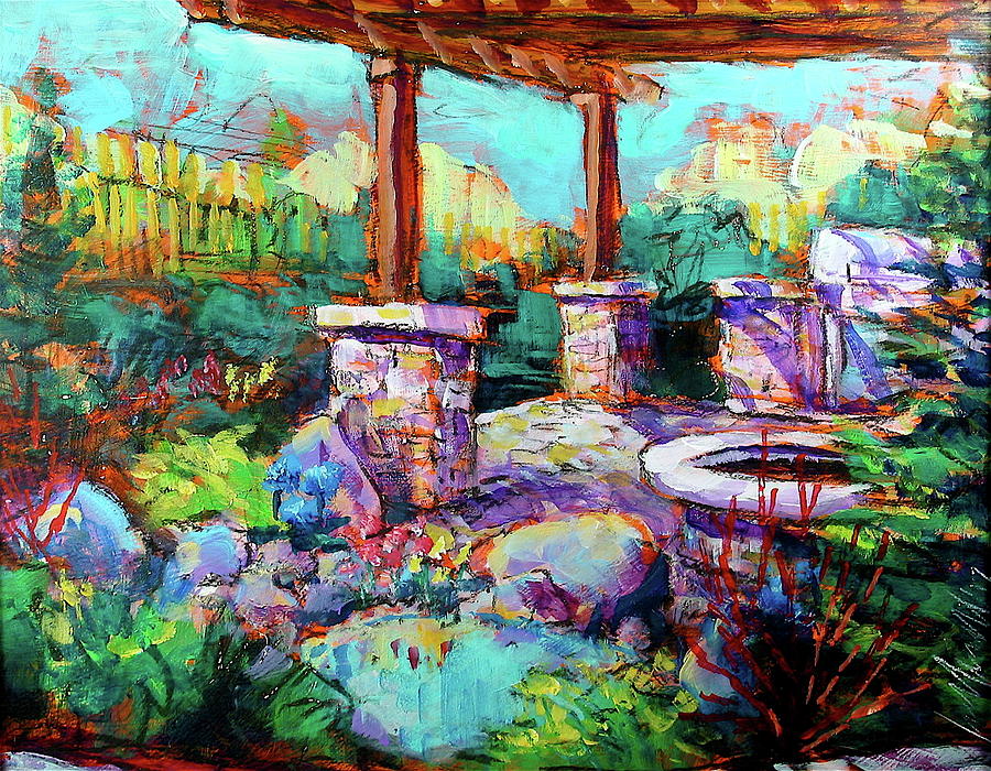 Kellys Greenscape Painting by Les Leffingwell