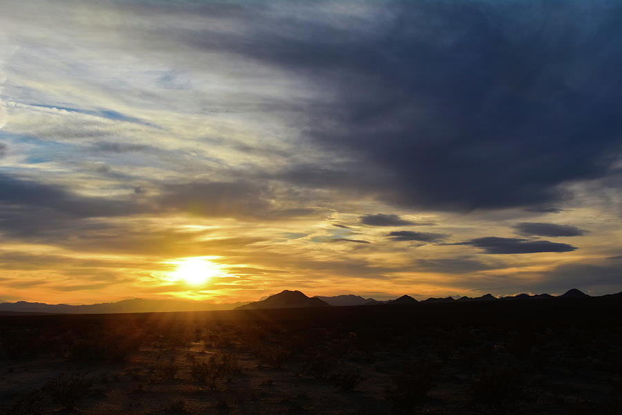 Kelso Mountains Mojave Desert Sunset Photograph by Kyle Hanson