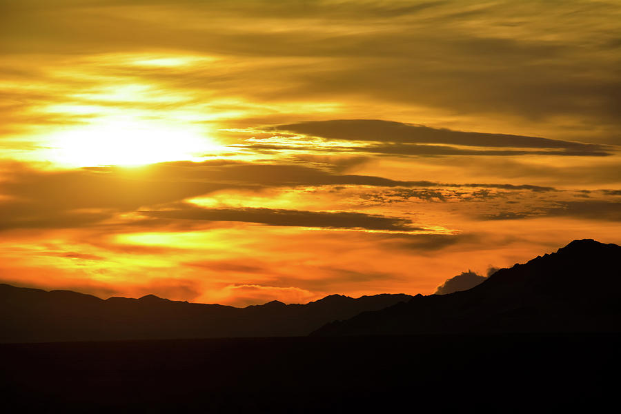 Kelso Mountains Mojave Sunset Photograph by Kyle Hanson