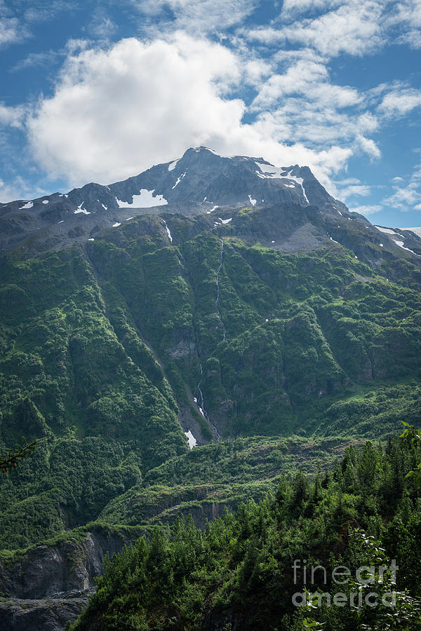 Nature Photograph - Kenai Fjords Mountain Range by Michael Ver Sprill