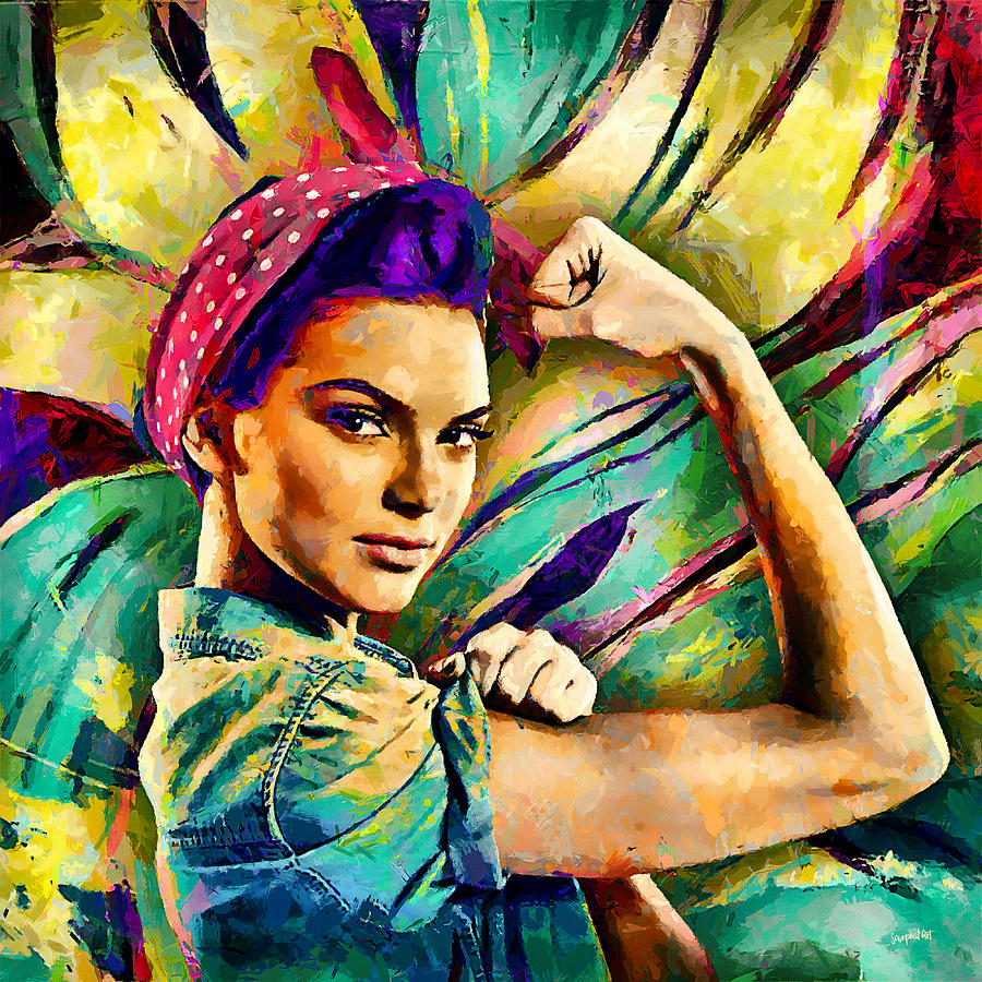 Kendall Jenner L2 Digital Art by SampadArt Gallery - Fine Art America