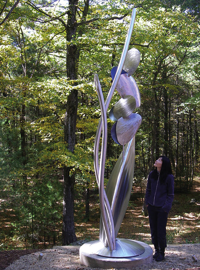 Stainless Steel Sculpture - Kendall Kinetic by David Tonnesen Stainless Steel Sculpture - Kendall Kinetic by David Tonnesen