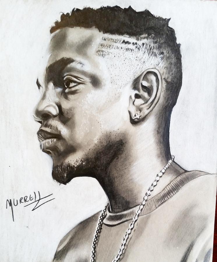 Kendrick Drawing - Kendrick Lamar by Daniel Murrell.