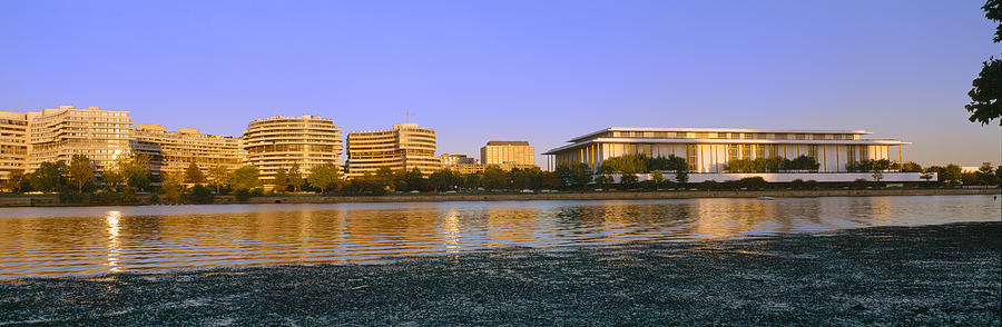 Kennedy Center And Watergate Hotel Photograph by Panoramic Images