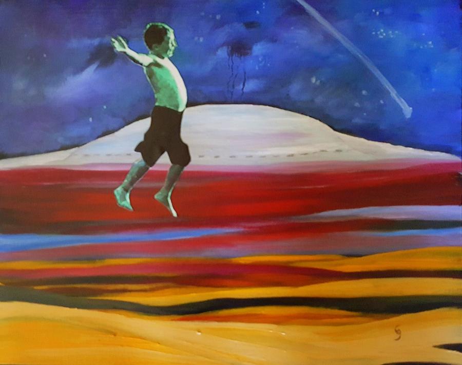 Kenny Jumpin for Joy   88 Painting by Cheryl Nancy Ann Gordon