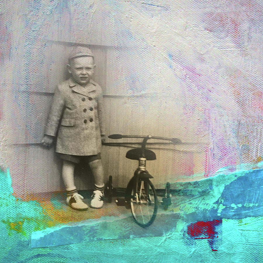 Kent Tricycle Mixed Media by Nancy Merkle
