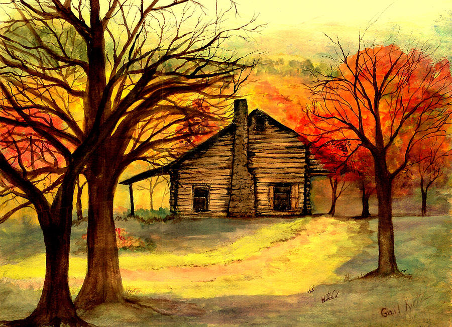 Kentucky Cabin Painting By Gail Kirtz