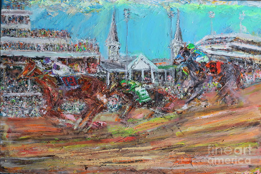 Kentucky Derby Painting by Patrick Ginter