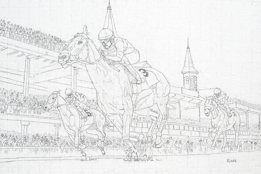 Kentucky Derby Win, Place, Show Drawing by Mike Rabe Pixels