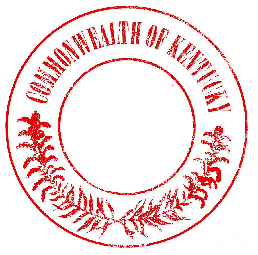 Kentucky Red Ink Stamp Digital Art by Bigalbaloo Stock