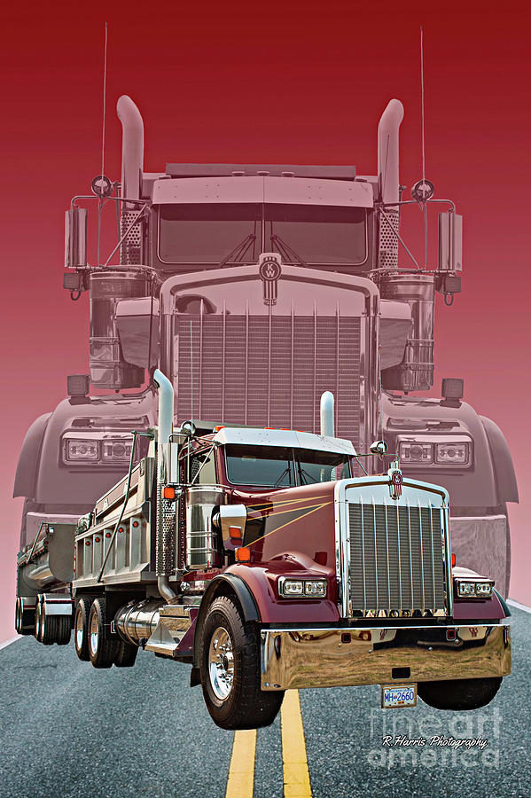 Kenworth Double Exposure Photograph by Randy Harris