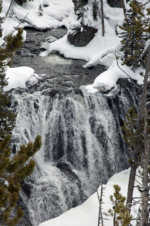 Firehole Falls Yellowstone Photograph by Cindy Murphy - NightVisions