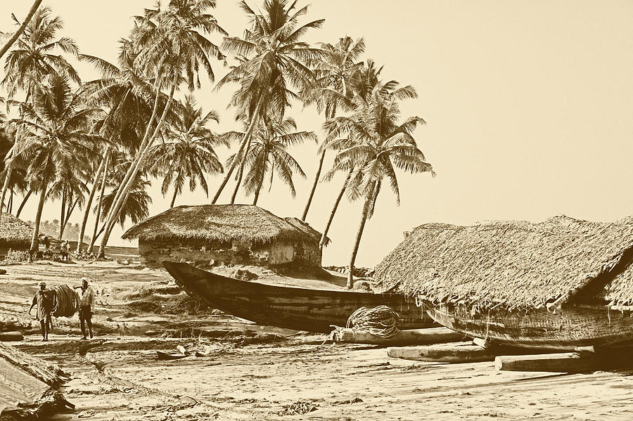 Kerala fishing village Photograph by Paul Cowan