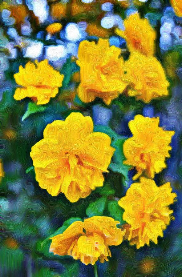 Kerria - Lemon Yellow  Smile Photograph by Jeffrey Canha