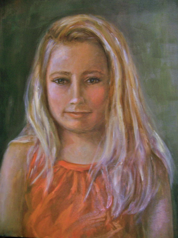 Portrait Painting - KerriAnne by Joan Wulff