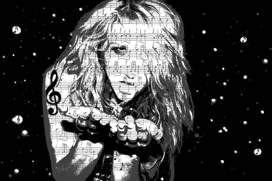 Kesha Digital Art by Brad Scott