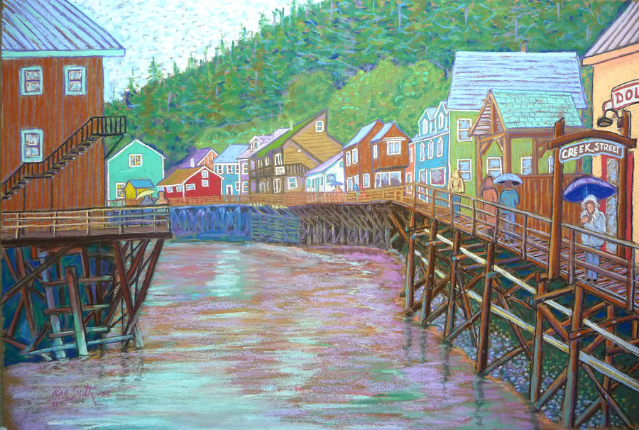 Ketchican Alaska Pastel by Rae  Smith PSC