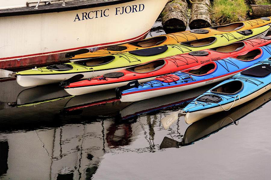 Ketchikan Kayaks in Color Photograph by Joni Eskridge