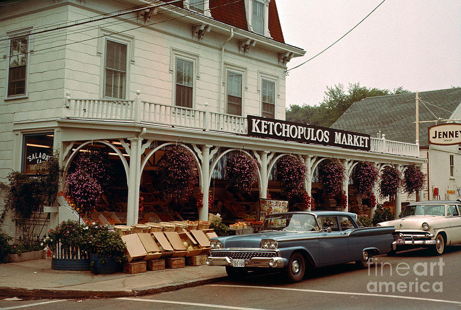 Ketchopulos Market, Rockport Massachusetts 1960 Photograph by Wernher Krutein
