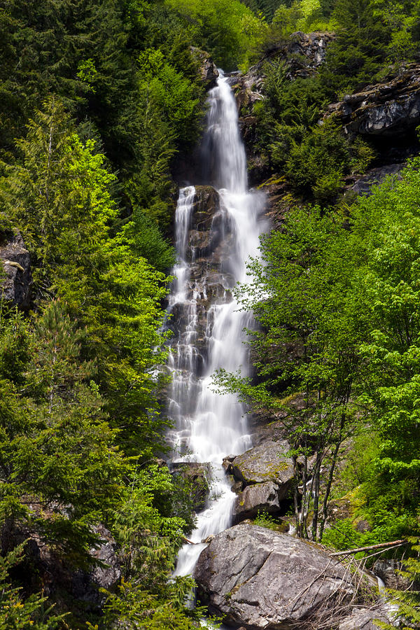 Ketchum Creek Falls Photograph by Michael Russell