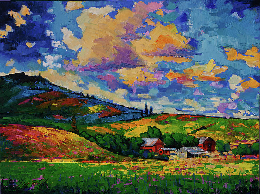 Kettle Mountain Farmstead Painting by Gregg Caudell