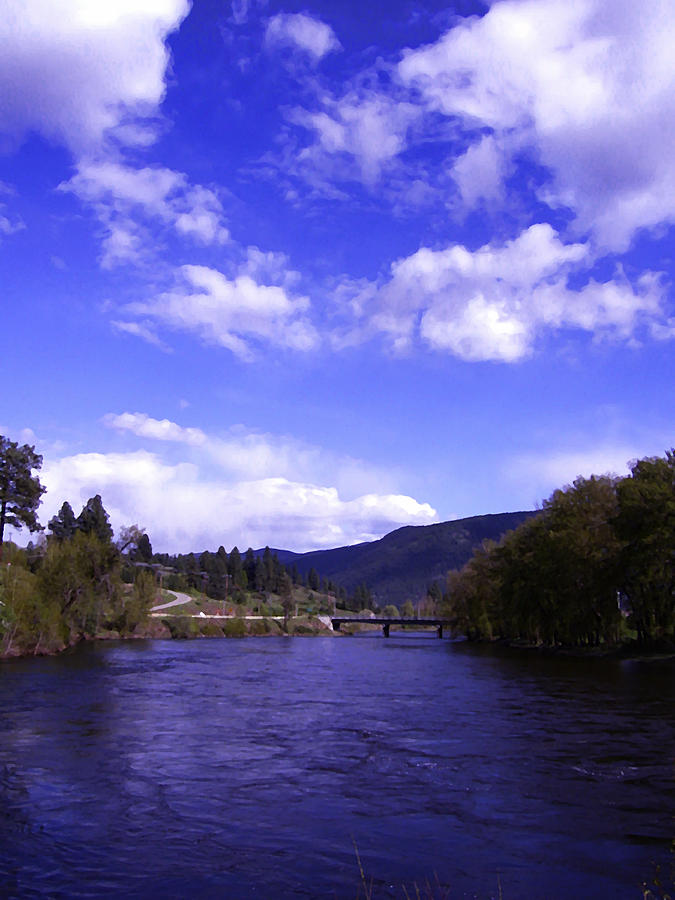 Kettle River High Water Grand Forks BC Photograph by Barbara St Jean