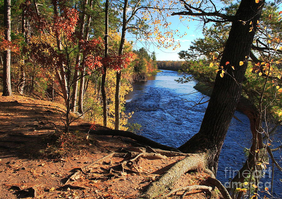 Fall Photograph - Kettle River in St Croix State Park by Christopher J Franklin