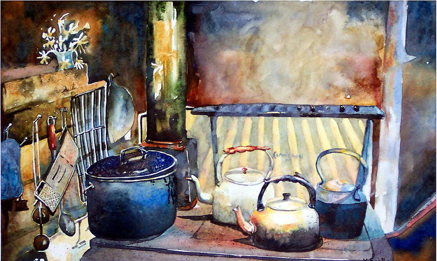 Kettles On Painting