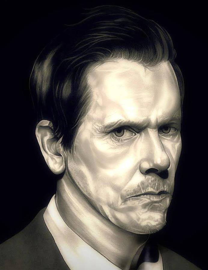 Kevin Bacon - The Following Drawing by Fred Larucci