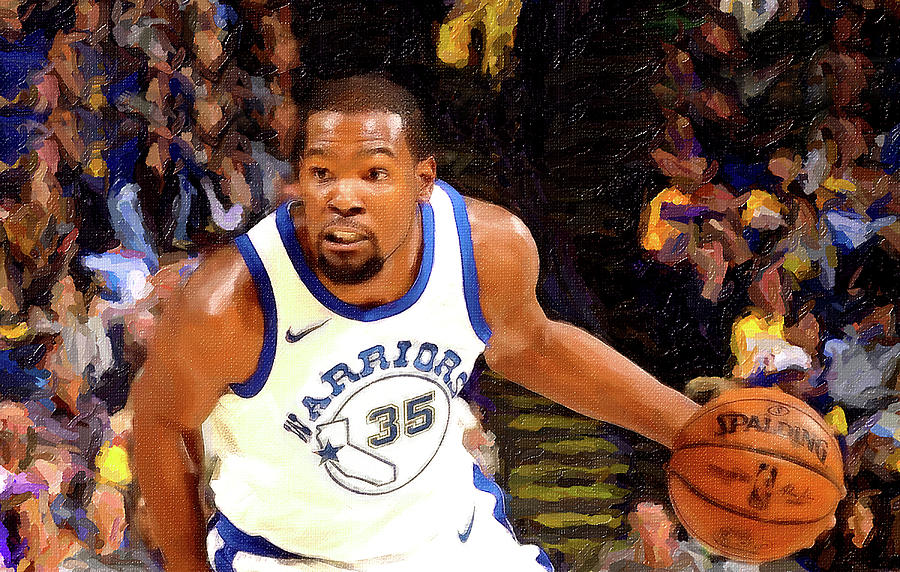 Kevin Durant Painting - Kevin Super by John Farr