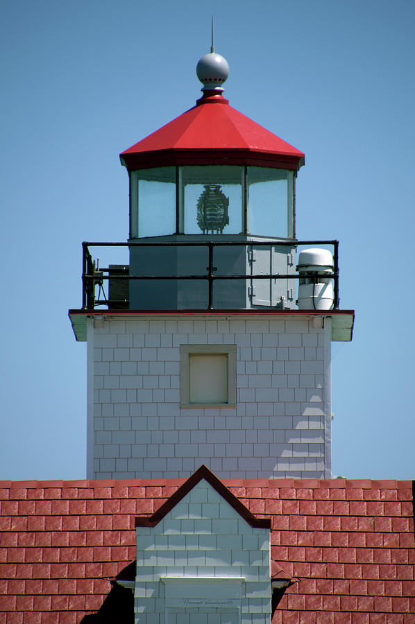 Kewaunee Pierhead Lighthouse Tower Wisconsin Vertical Photograph by Thomas Woolworth