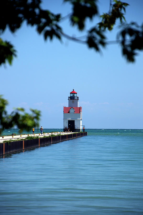 Kewaunee Pierhead Lighthouse Wisconsin 01 Vertical Photograph by Thomas Woolworth