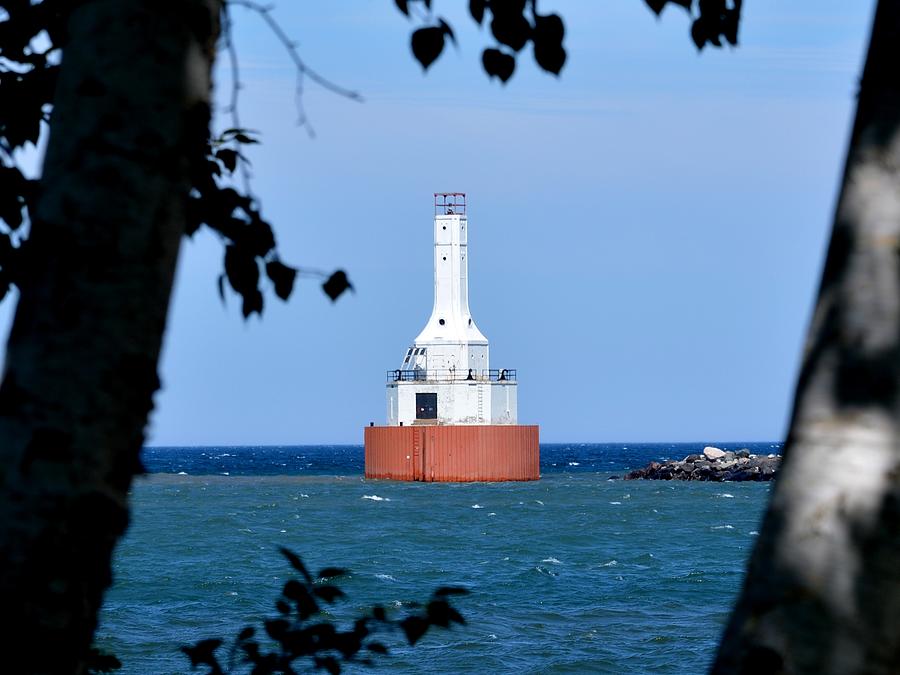 Keweenaw Waterway Lighthouse. Photograph by Keith Stokes