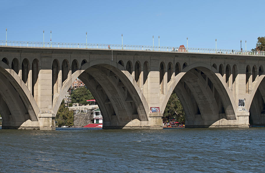 Key Bridge over the Potomac River Photograph by Brendan Reals