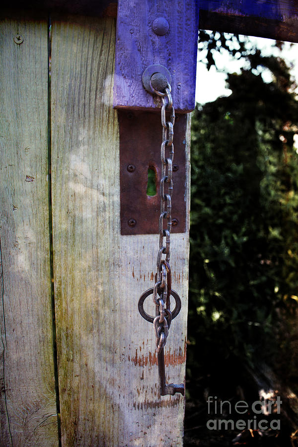 Key to the Secret Garden Photograph by Ella Kaye Dickey