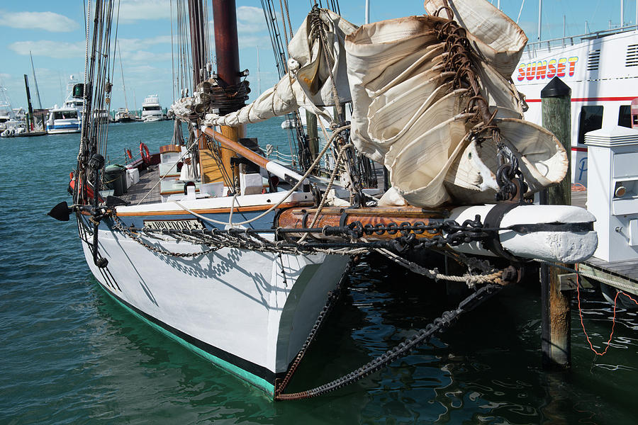 Key West Appledore Sailboat Photograph by Dennis Dame