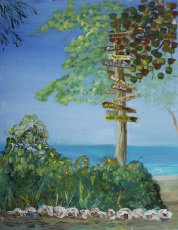 Key West Beach Painting by Donna Walsh