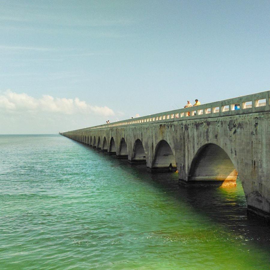 Fish Photograph - Old Key West Bridge by Rg Field